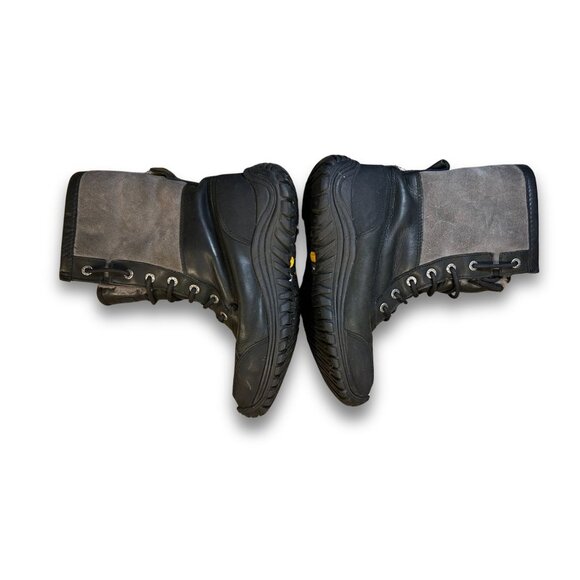 Ugg Womens Adirondack III Waterproof Leather & Suede Winter Boots Size 8 Black/G - Picture 6 of 9